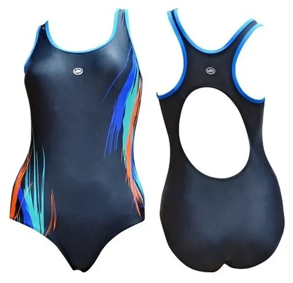 Traje de Baño Barracuda Mujer Classic Azul-Lineas  6