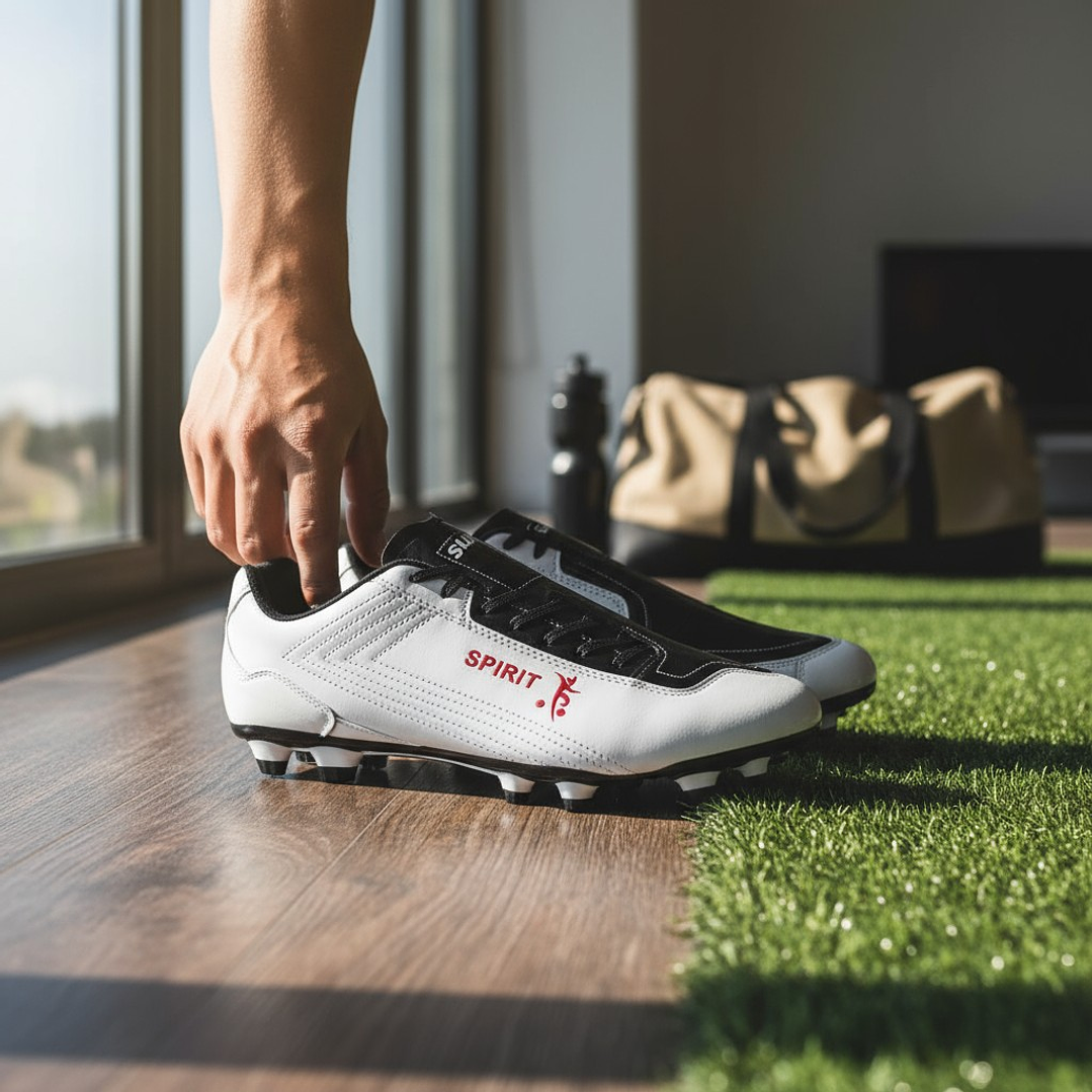 Zapato de Futbol Cafu Spirit Blanco/Negro 2