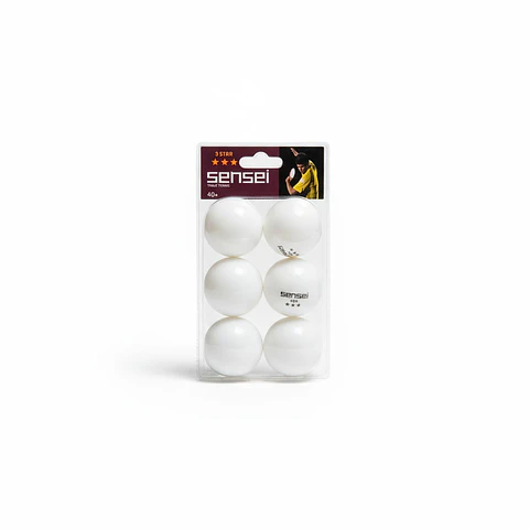 Pelotas de Ping Pong Sensei 3* Blanco