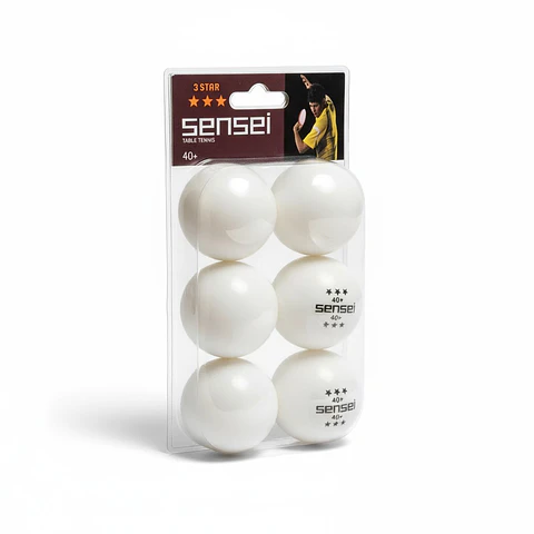 Pelotas de Ping Pong Sensei 3* Blanco