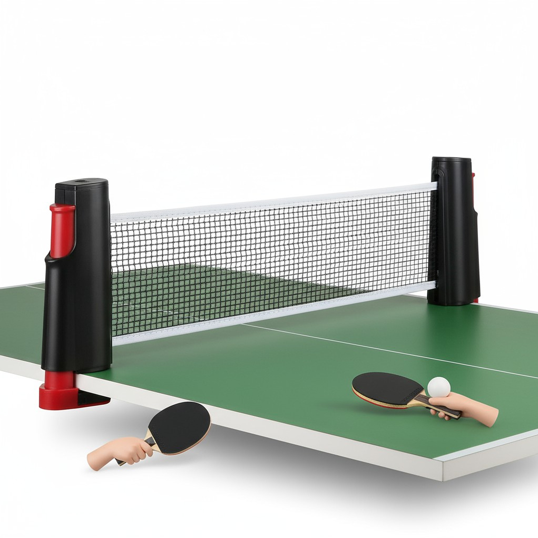 Red y Soporte de Ping Pong Nacional Largo Ajustable 3