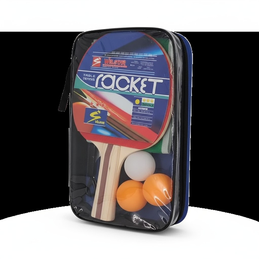 Set de Ping Pong Paletas + Pelotas + Red Welstar 2