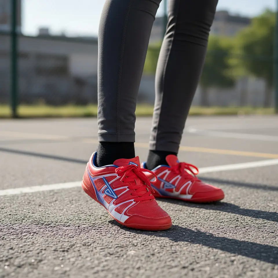 Zapato de Futbol Olymphus Grasep Infantil Rojo/Azul 3