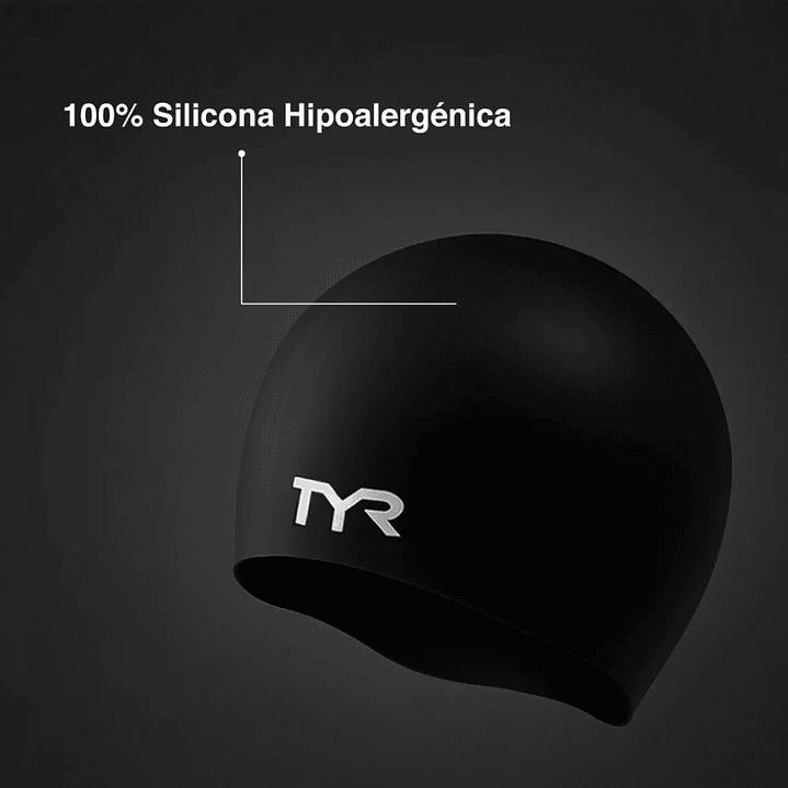 Gorra de Natación TYR Silicona Verde/Azul 4