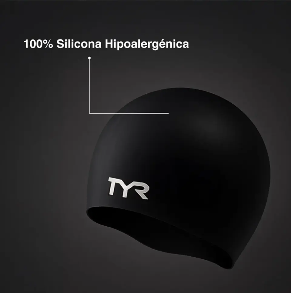 Gorra de Natación TYR Silicona Verde/Azul 4