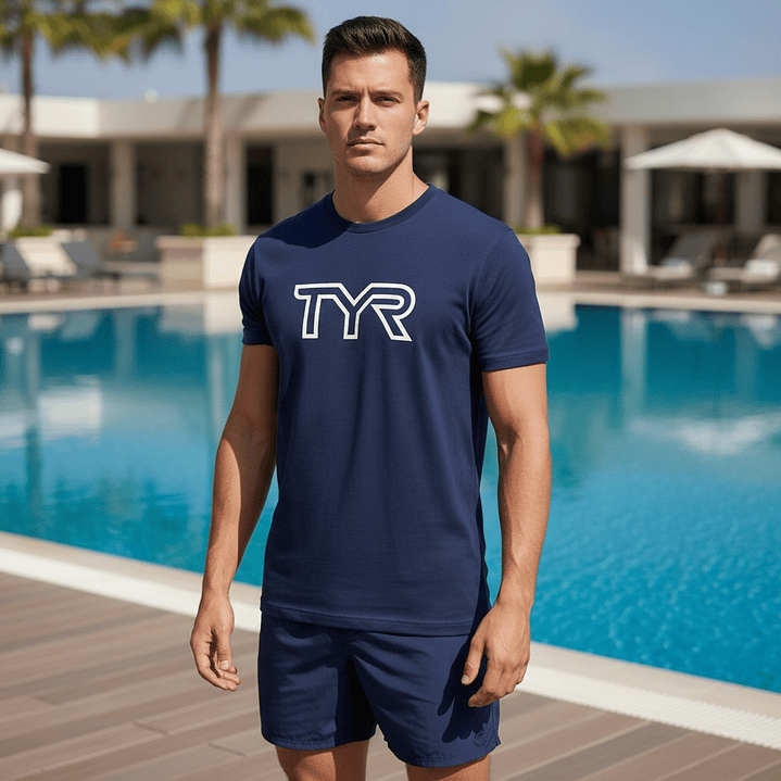 Polera TYR Ultrasoft Navy 4