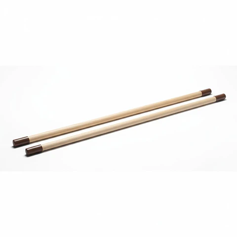 Baston de Gimnasia Madera Punta de Goma 110x2.5 cm