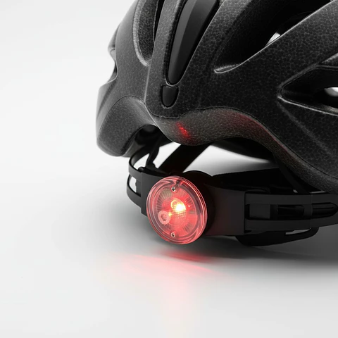 Casco de Ciclismo MTB Azul con Luz Trasera Integrada