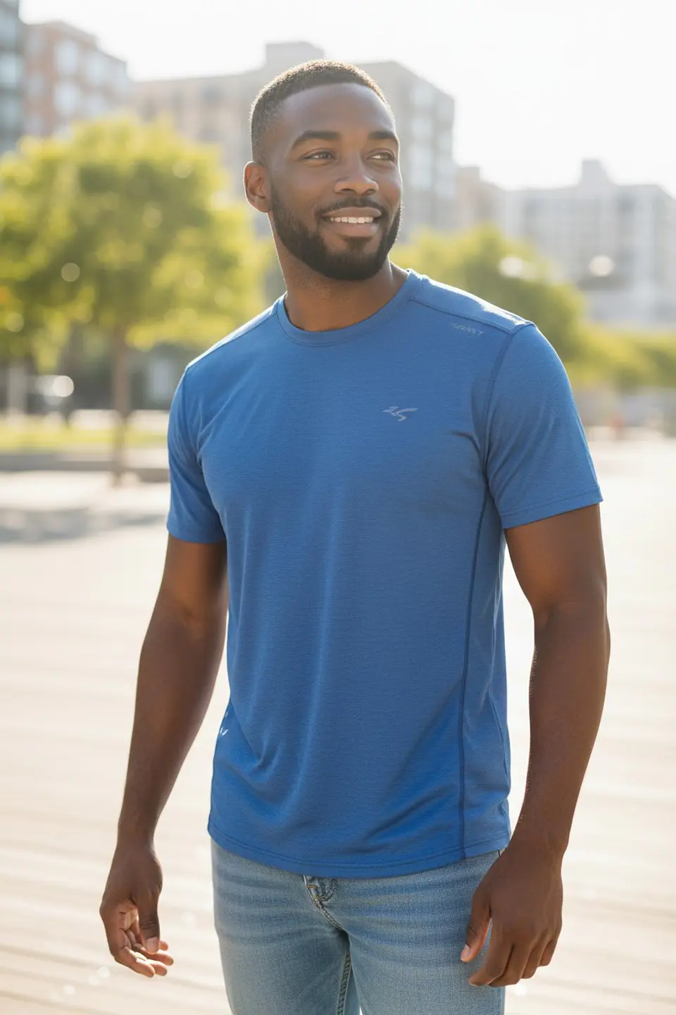 Polera Penalty Block Masculina Azul 4