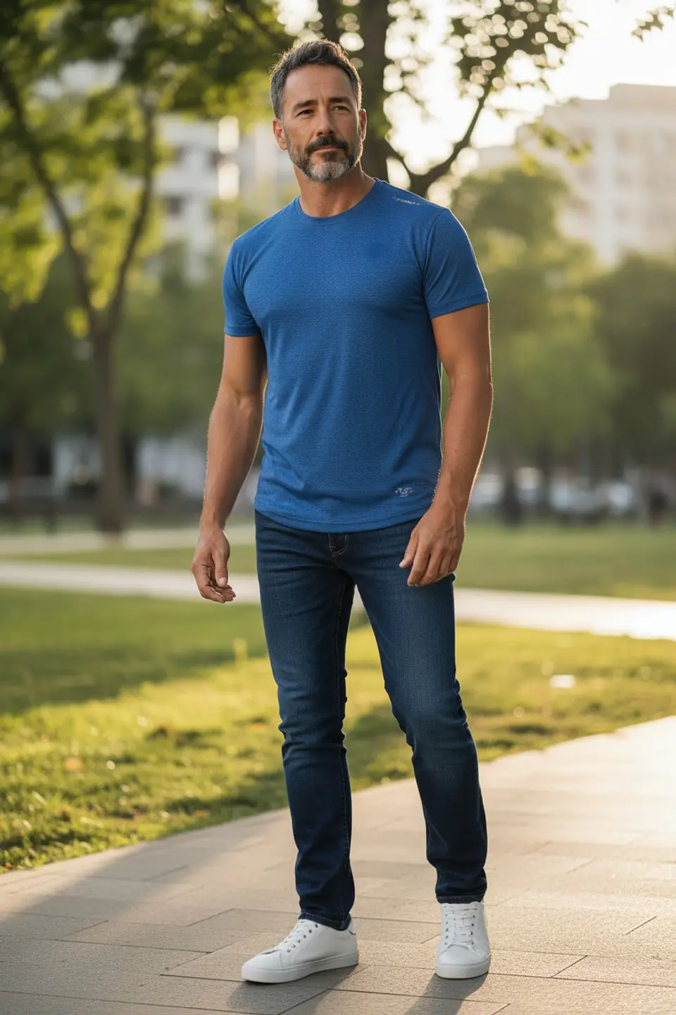 Polera Penalty Block Masculina Azul 5