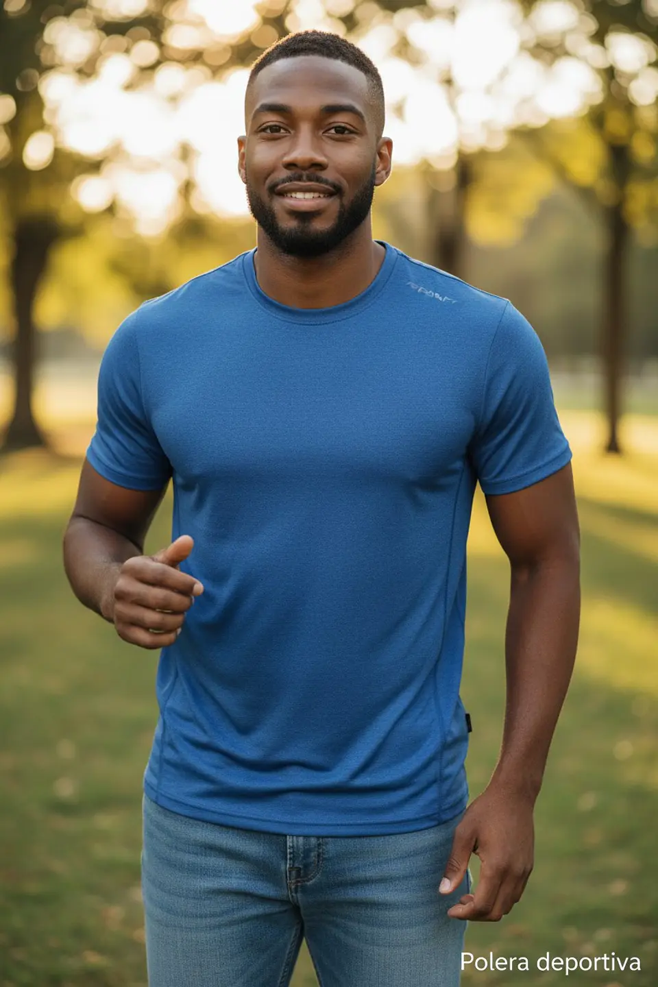 Polera Penalty Block Masculina Azul 7