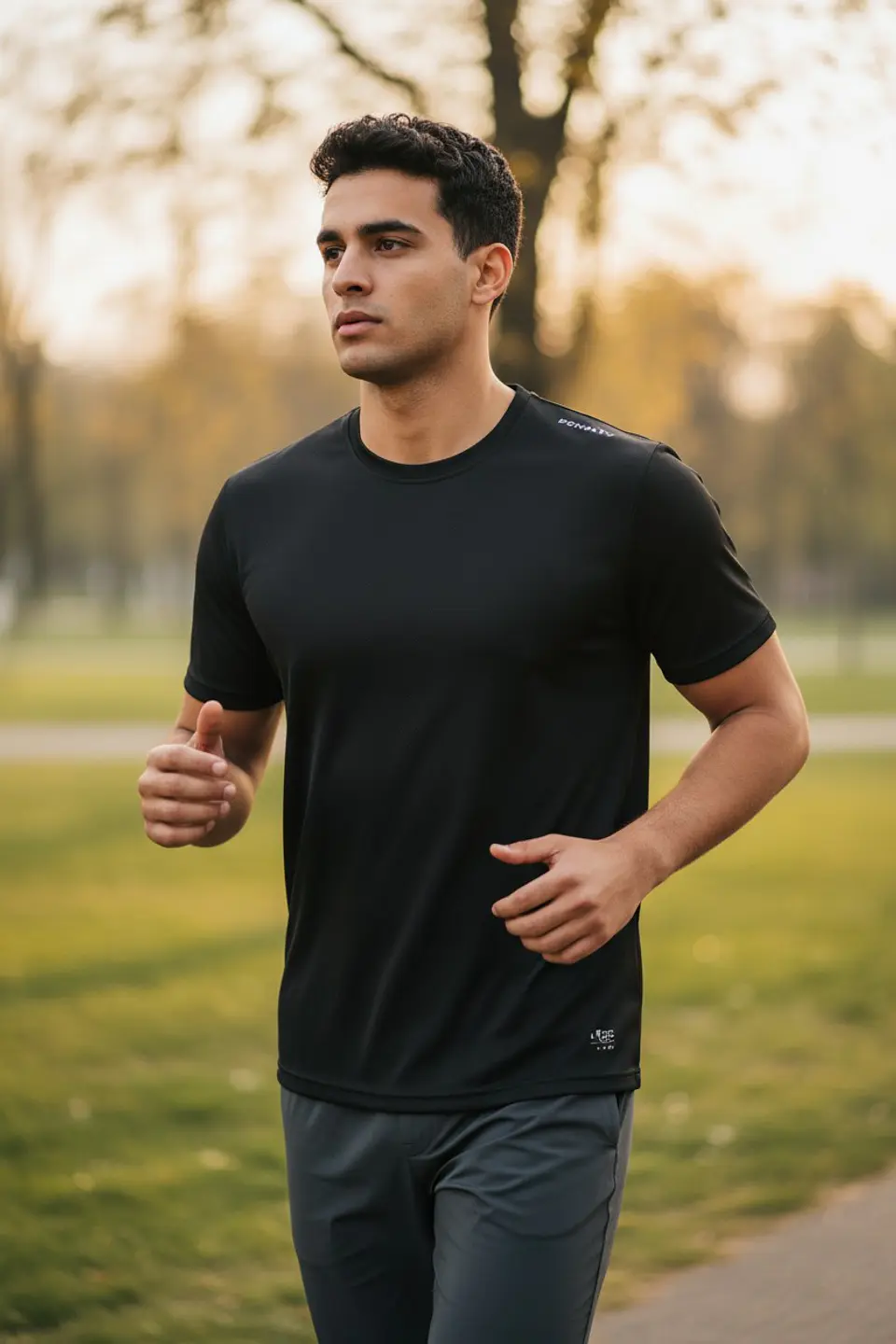 Polera Penalty Block Masculina Negro 3