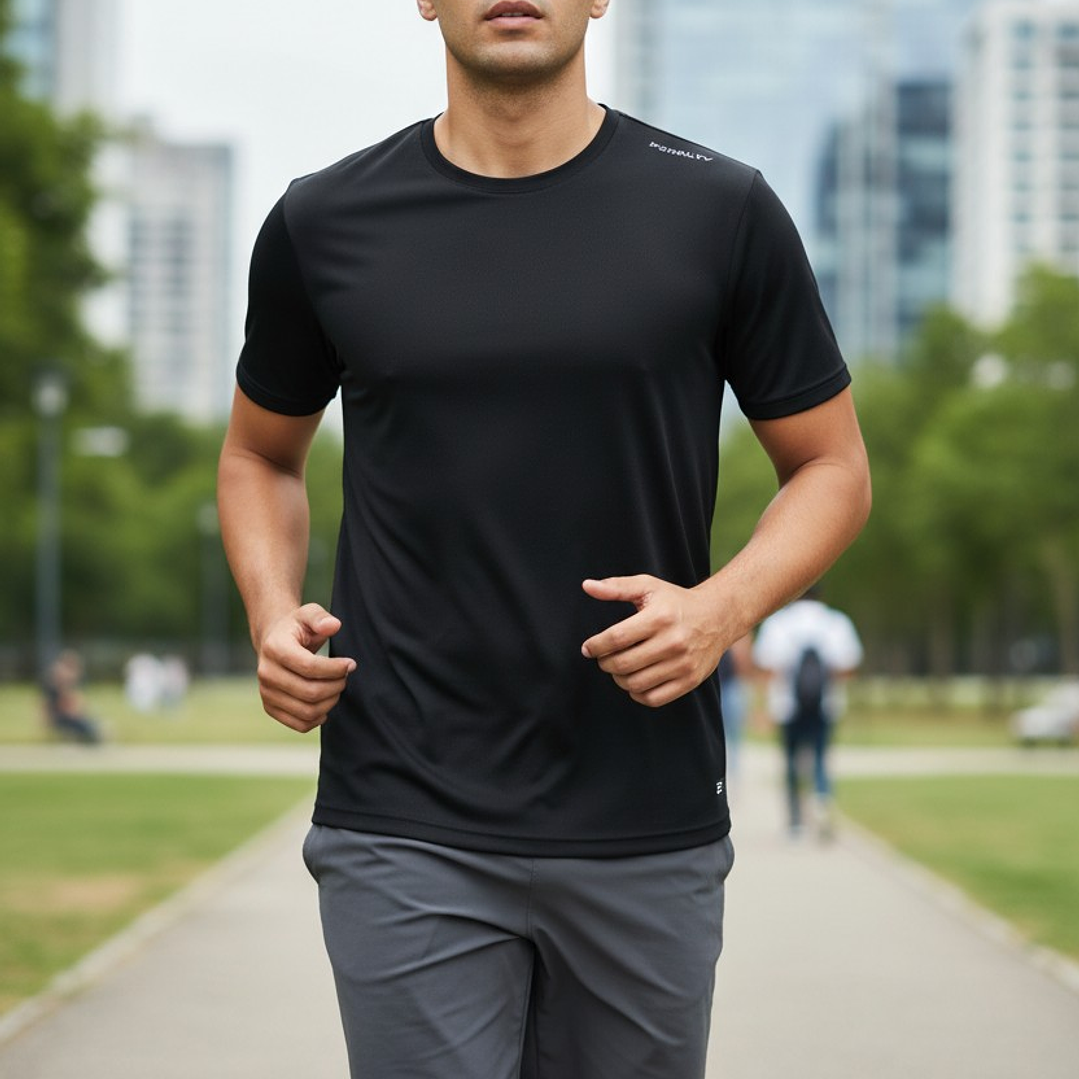 Polera Penalty Block Masculina Negro 4