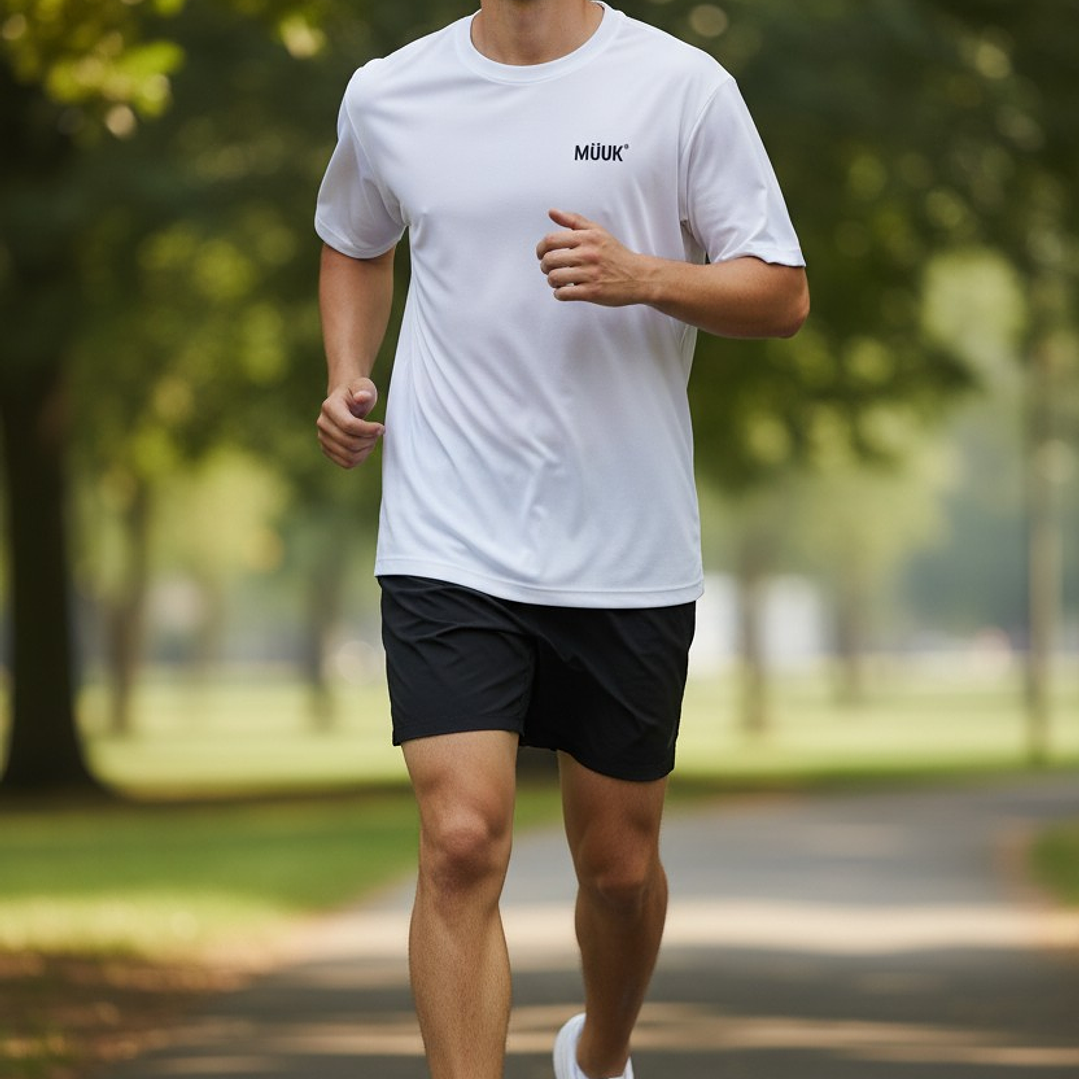 Polera Muuk 100% Algodón Blanca 5