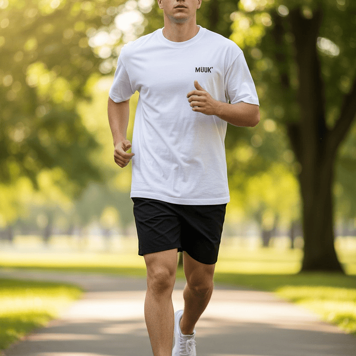 Polera Muuk 100% Algodón Blanca 6