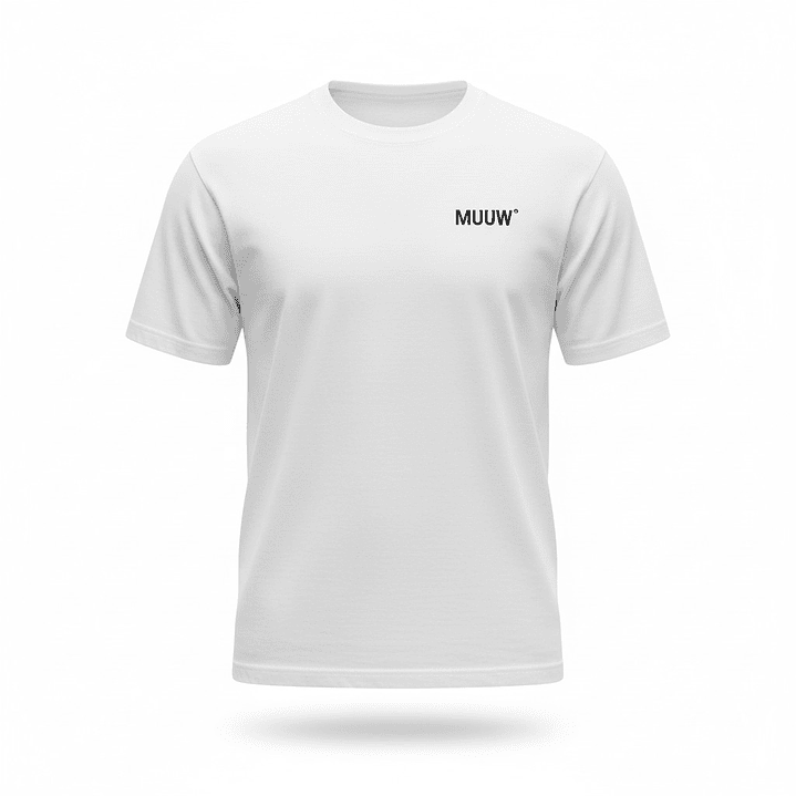 Polera Muuk 100% Algodón Blanca 1
