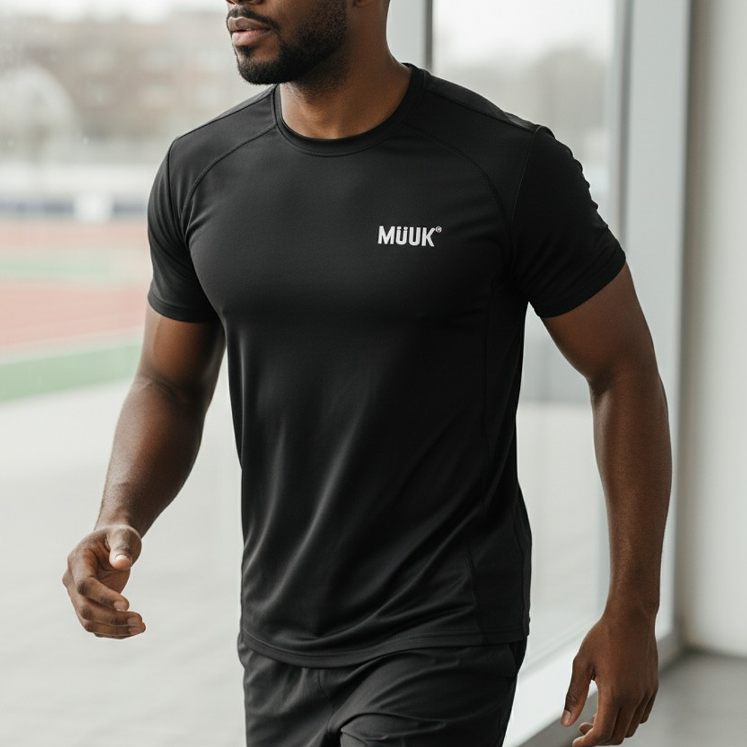 Polera Muuk 100% Algodón Negro 3