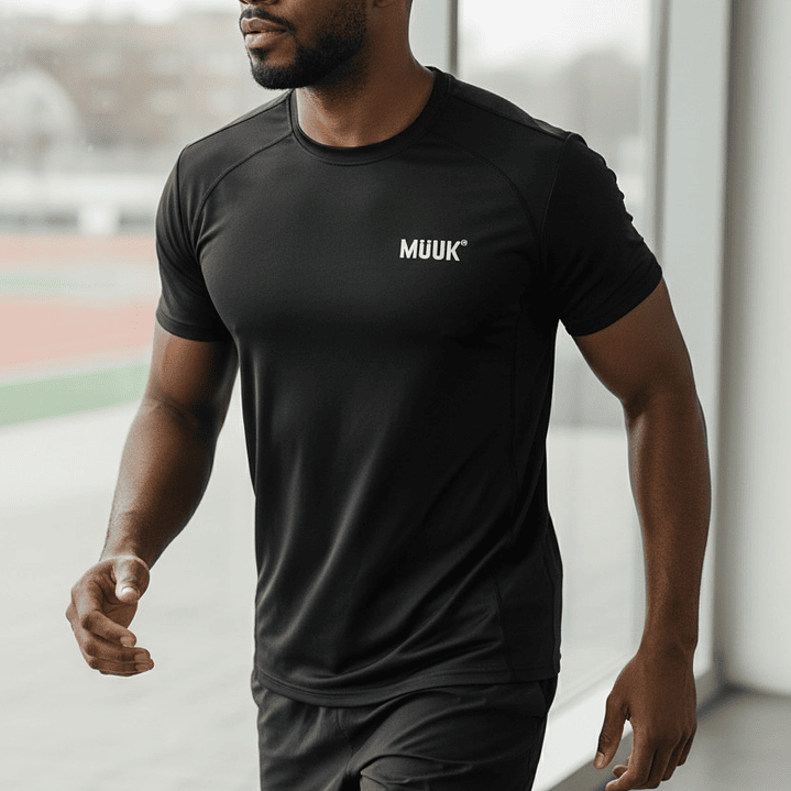 Polera Muuk 100% Algodón Negro 3