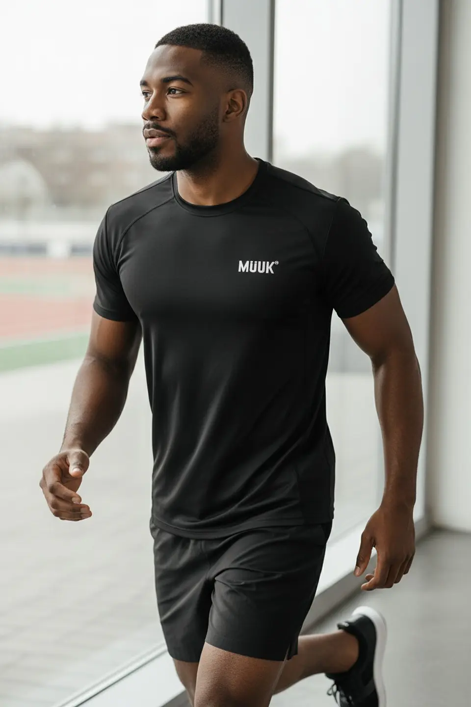 Polera Muuk 100% Algodón Negro 3