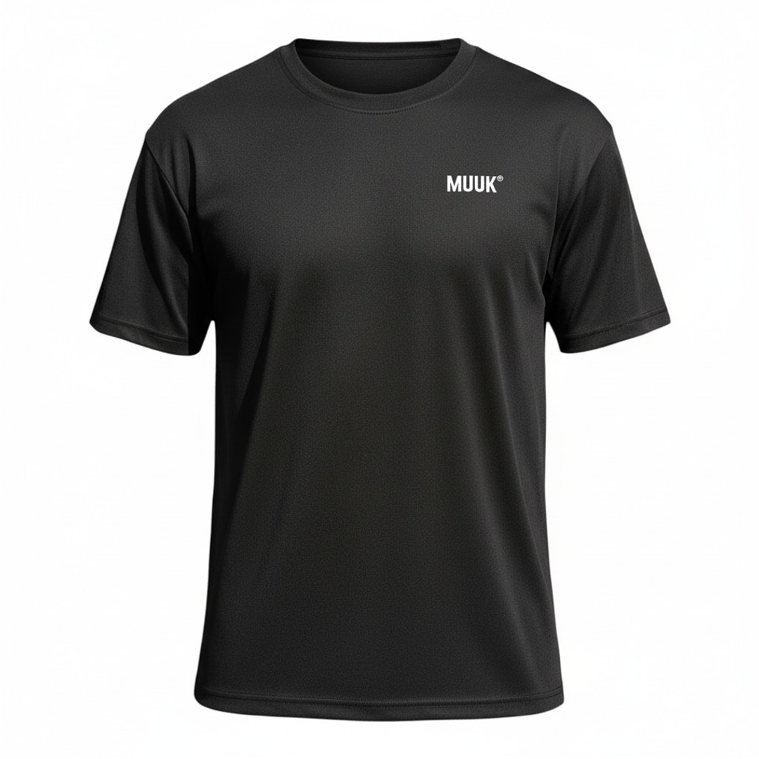 Polera Muuk 100% Algodón Negro 1