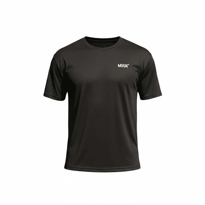 Polera Muuk 100% Algodón Negro 9