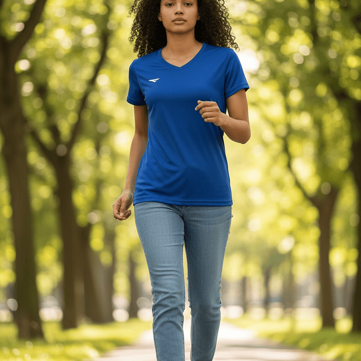 Polera Penalty 645 Femenina Azul Rey 4