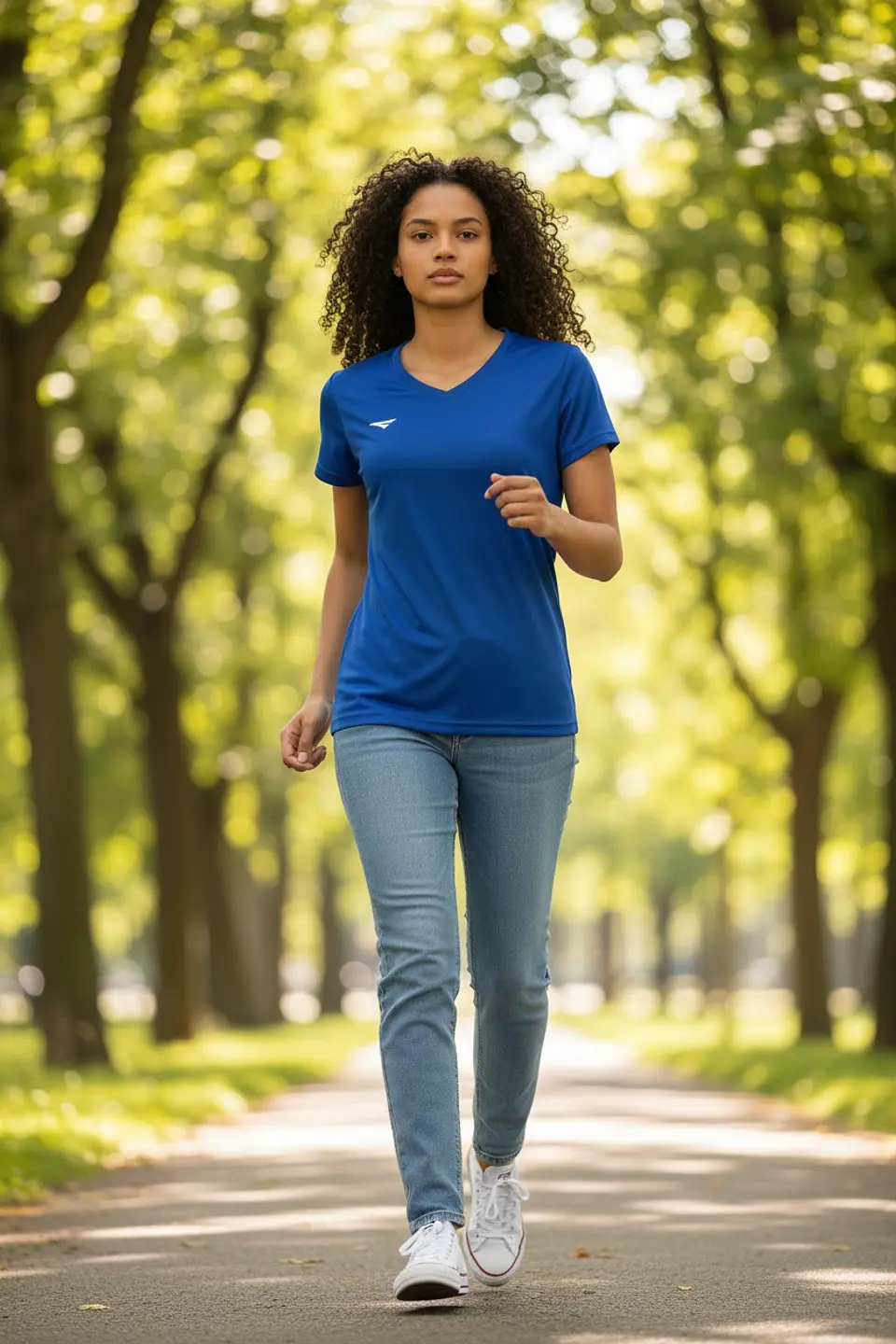 Polera Penalty 645 Femenina Azul Rey 4