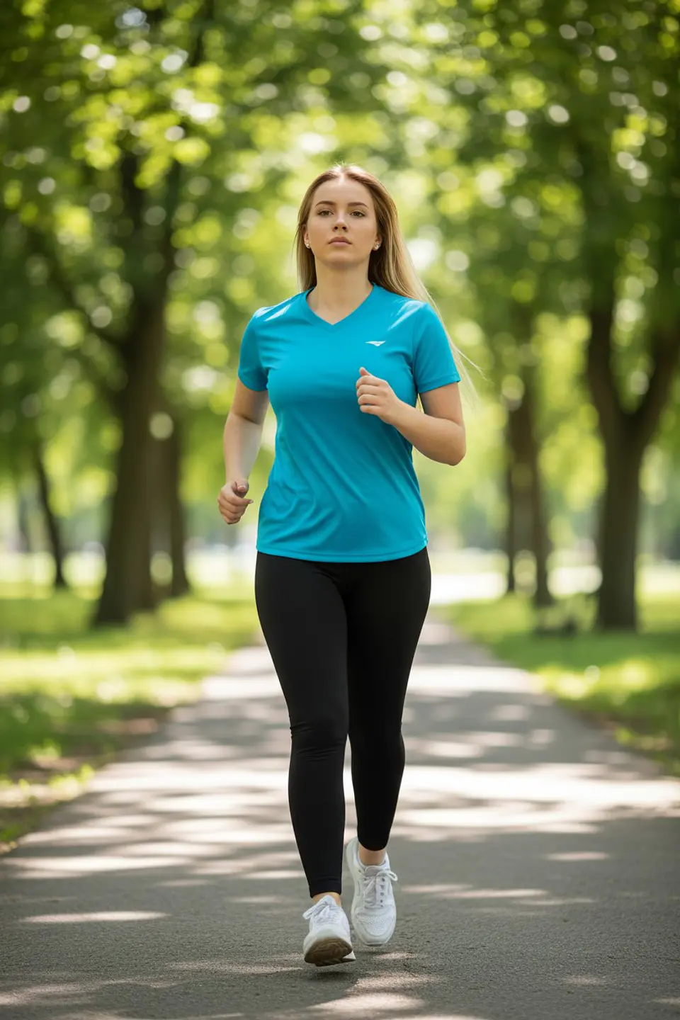 Polera Penalty 645 Femenina Celeste 3
