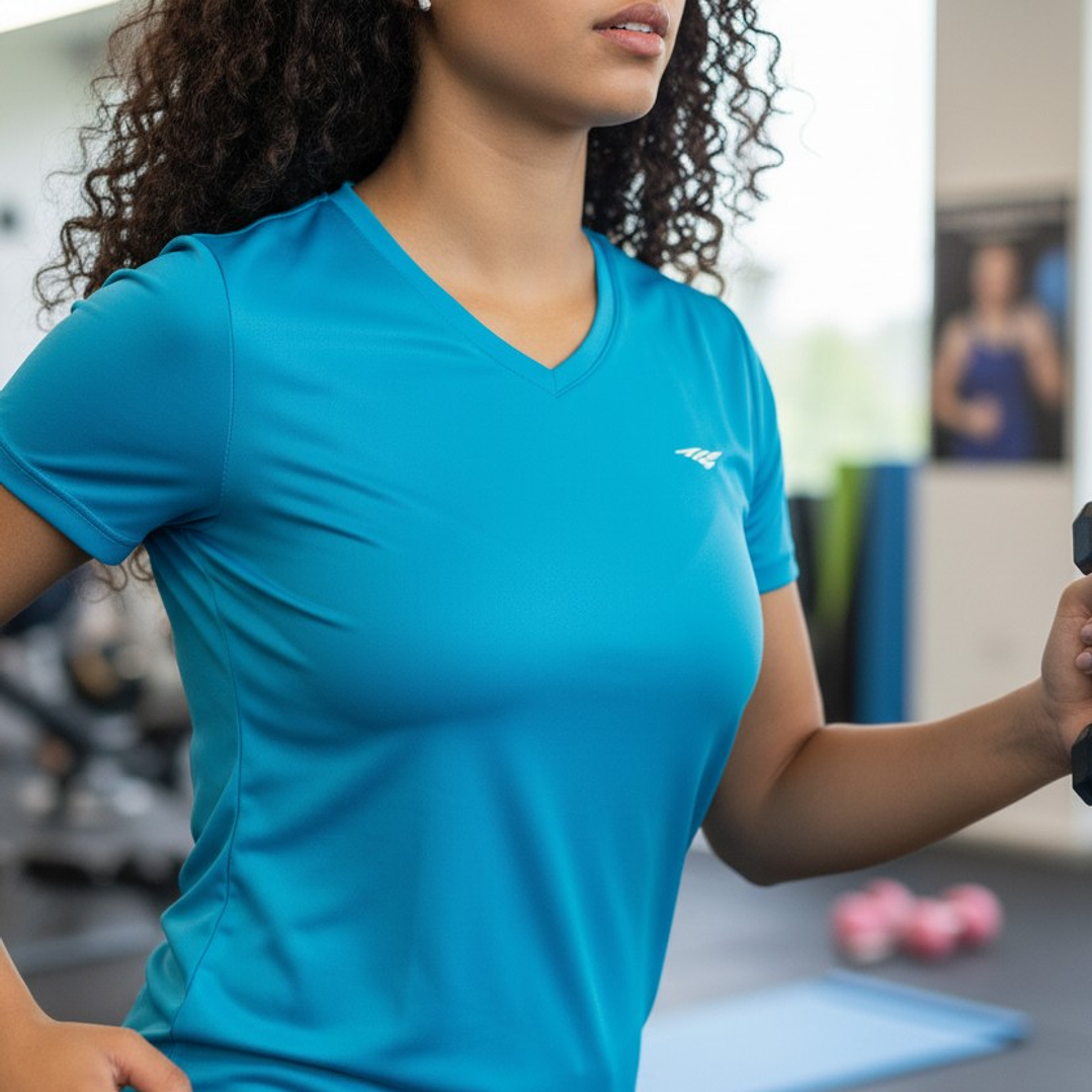 Polera Penalty 645 Femenina Celeste 5