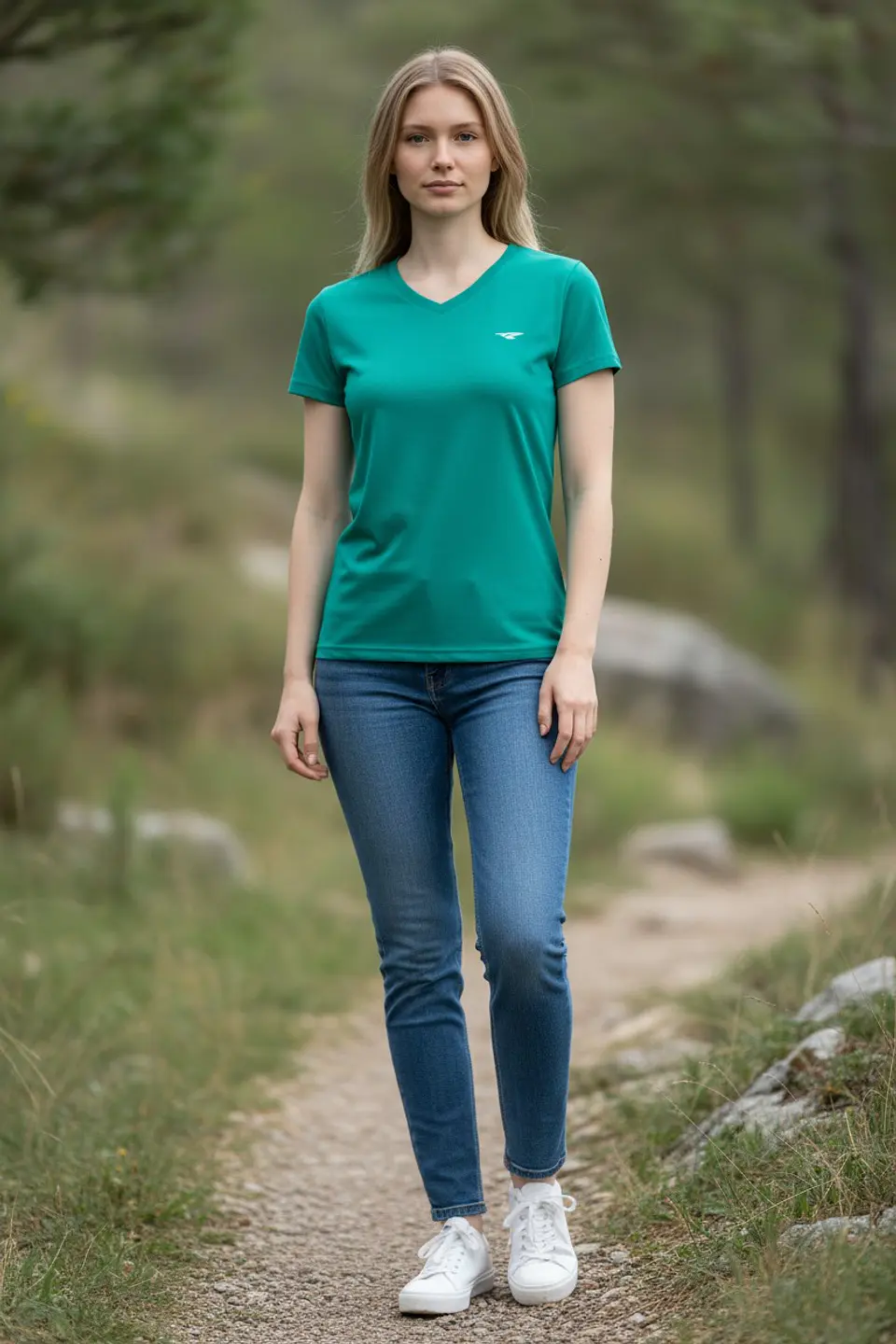 Polera Penalty 645 Femenina Turquesa 2