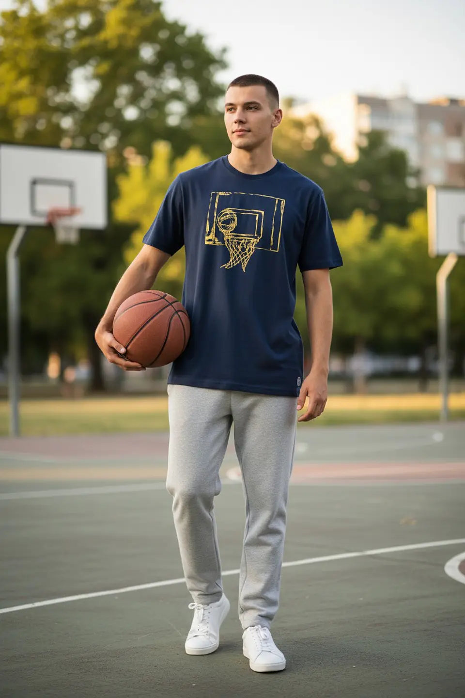 Polera Penalty Basket Azul Oscuro 4