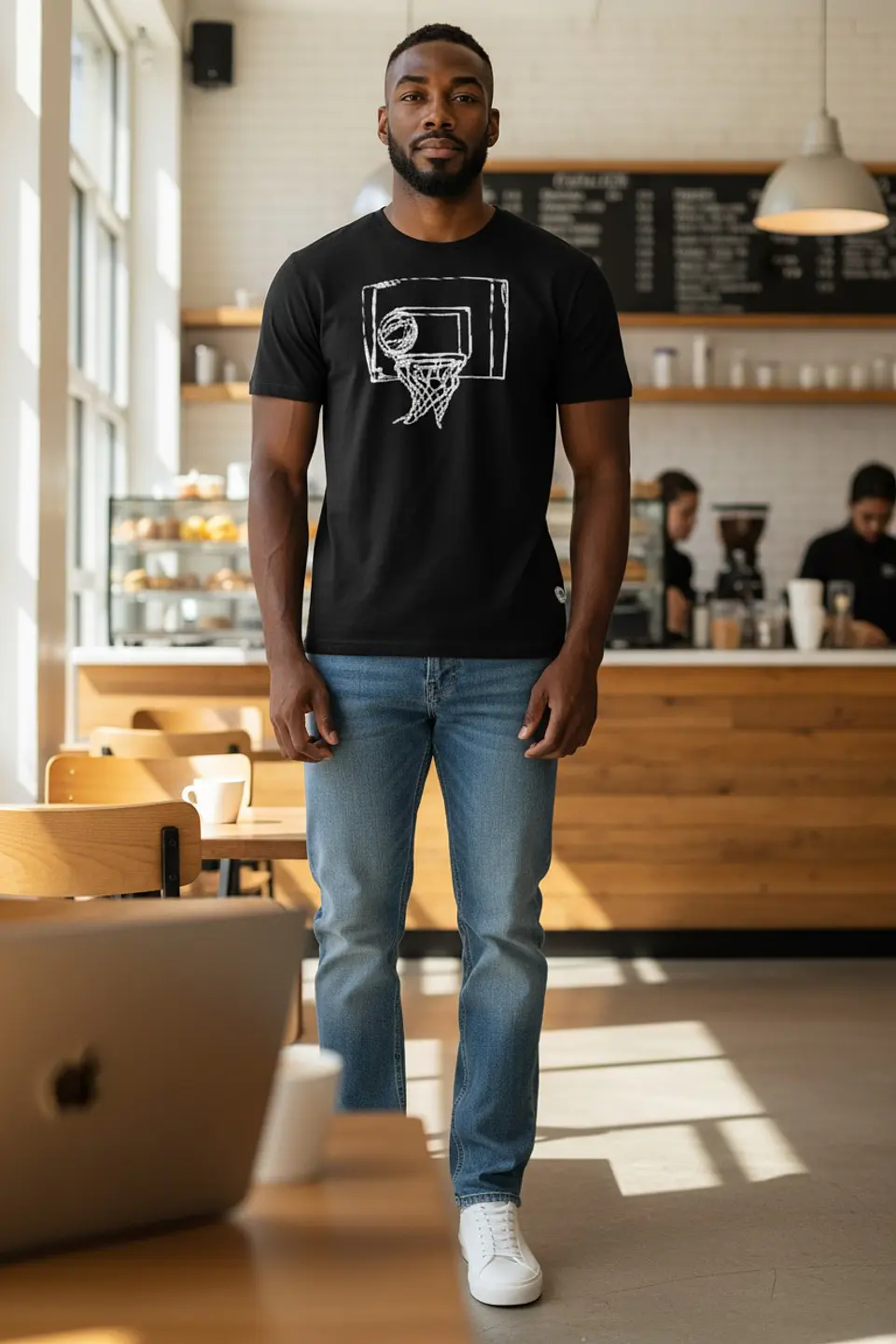 Polera Penalty Basket Negro 2