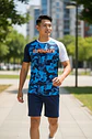 Polera Penalty Camuflaje Azul Oscuro Azul - Miniatura 3