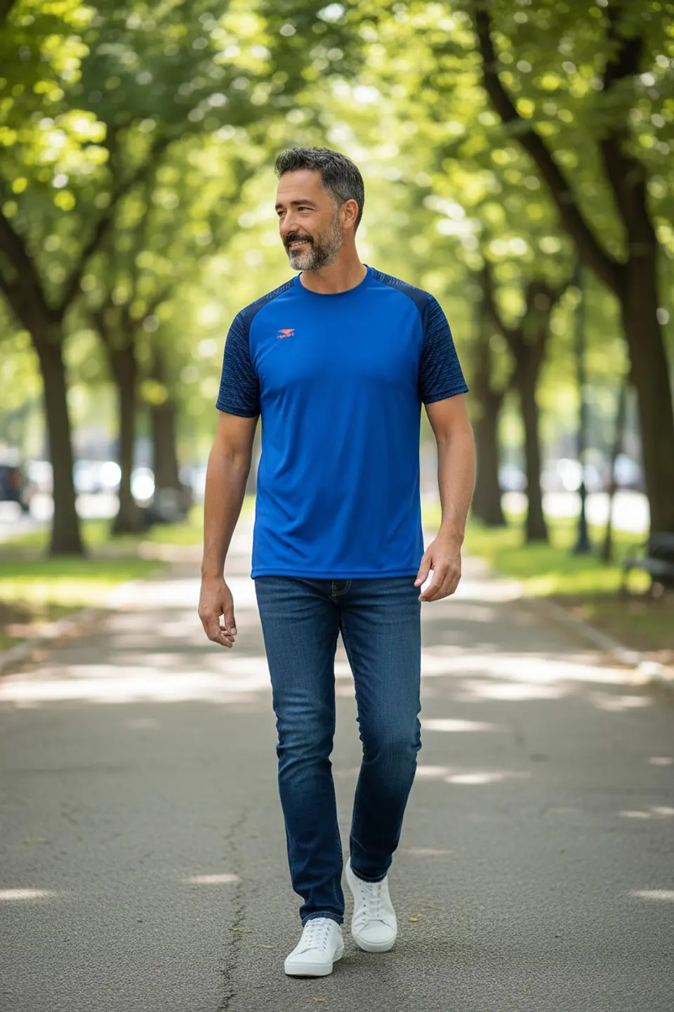 Polera Penalty Digital UV IX Azul 5