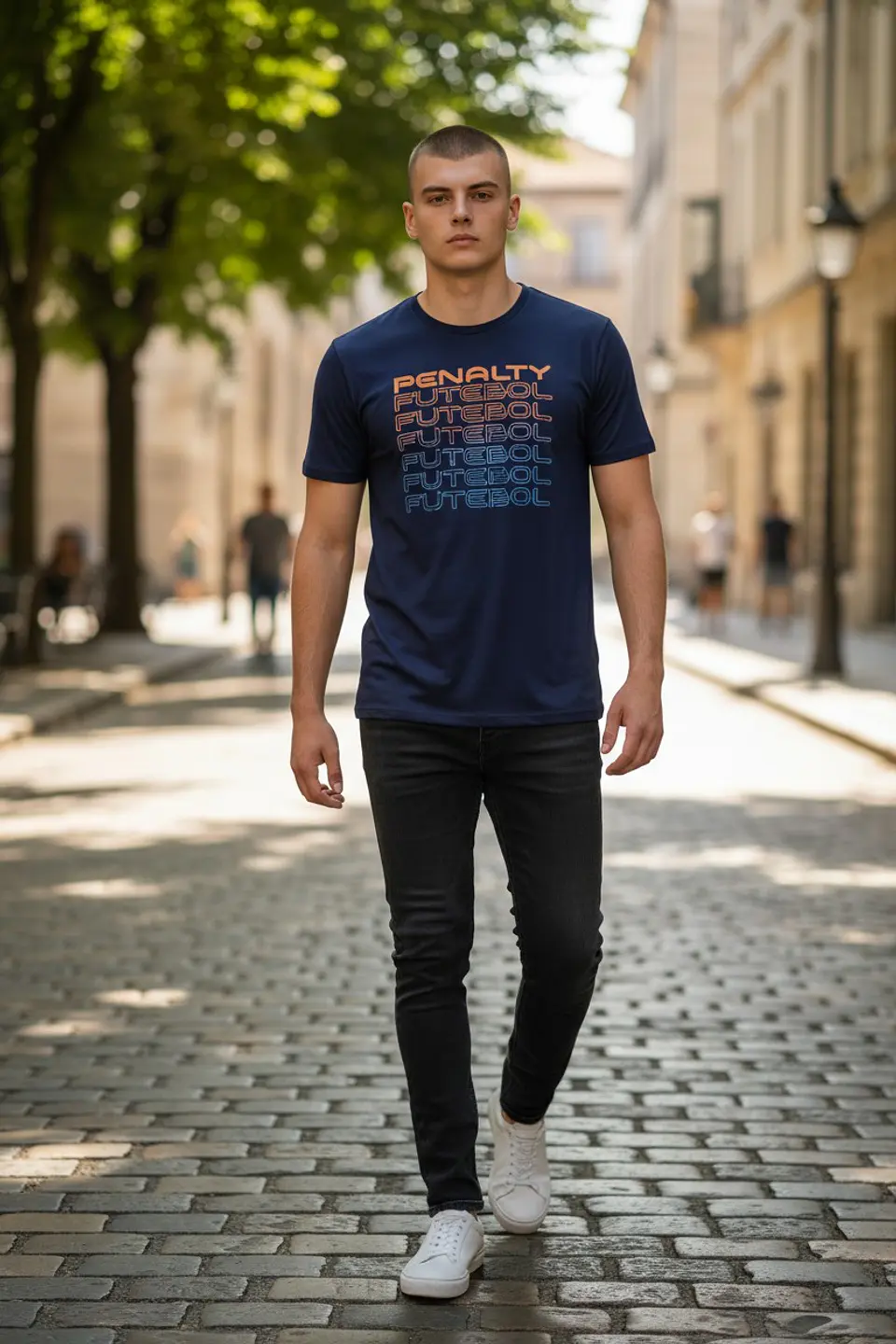 Polera Penalty Futbol Azul Oscuro 3