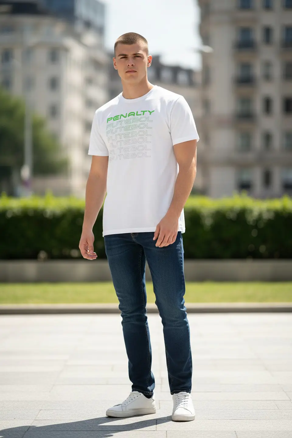 Polera Penalty Fútbol Blanco 3