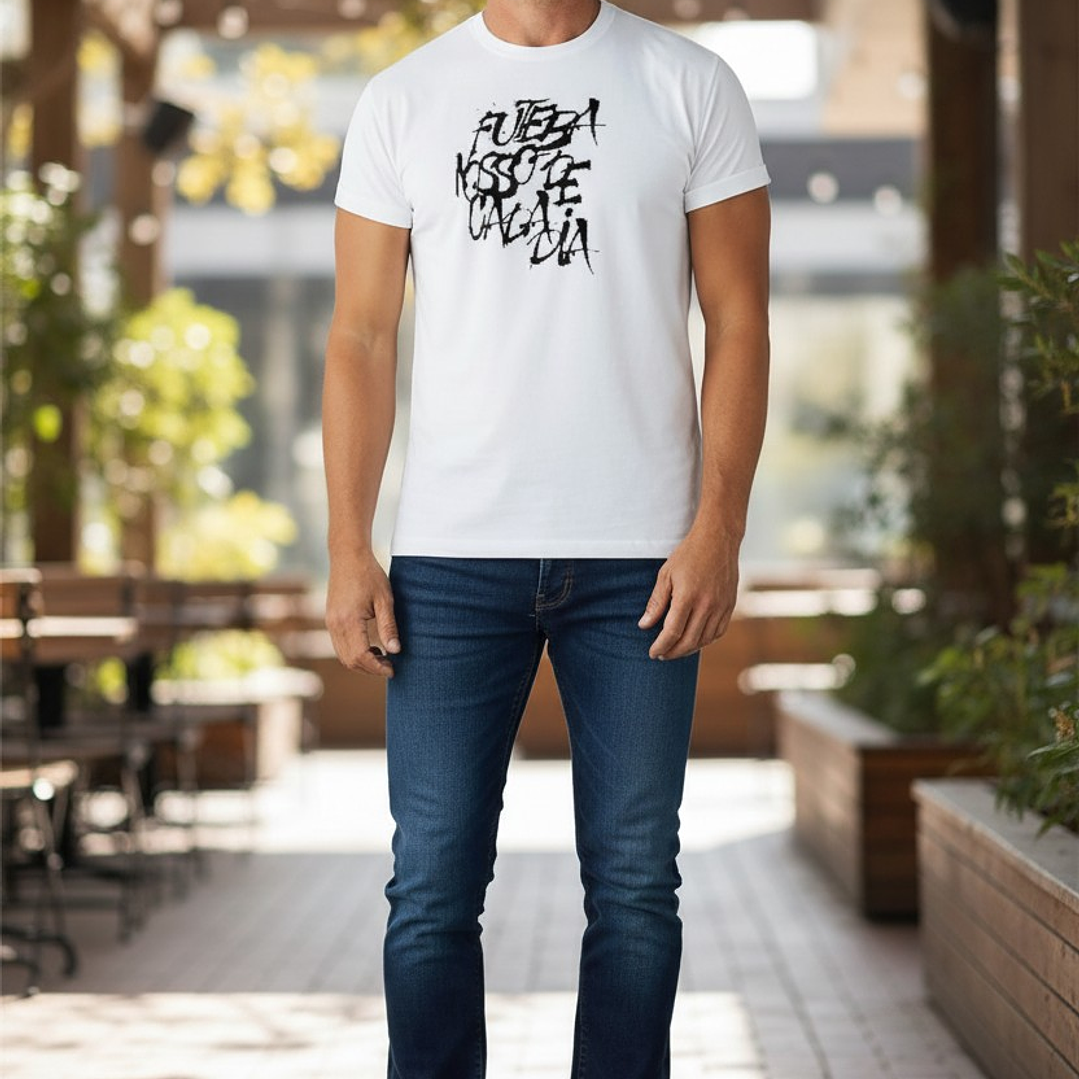 Polera Penalty Futbol Diario Blanco 2