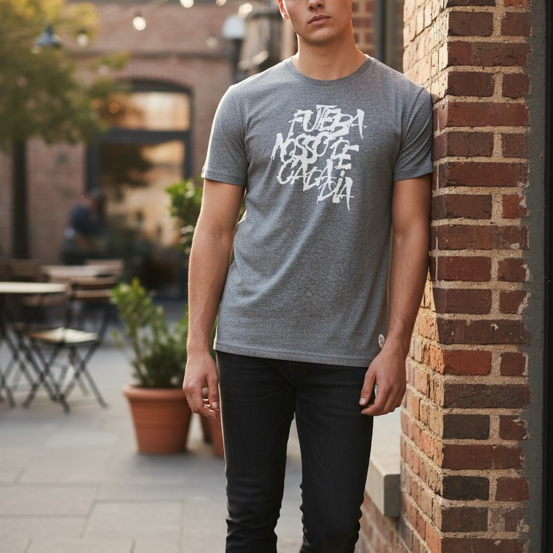 Polera Penalty Futbol Diario Gris 3