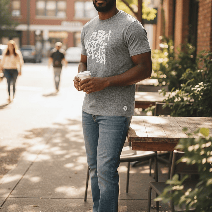 Polera Penalty Futbol Diario Gris 4