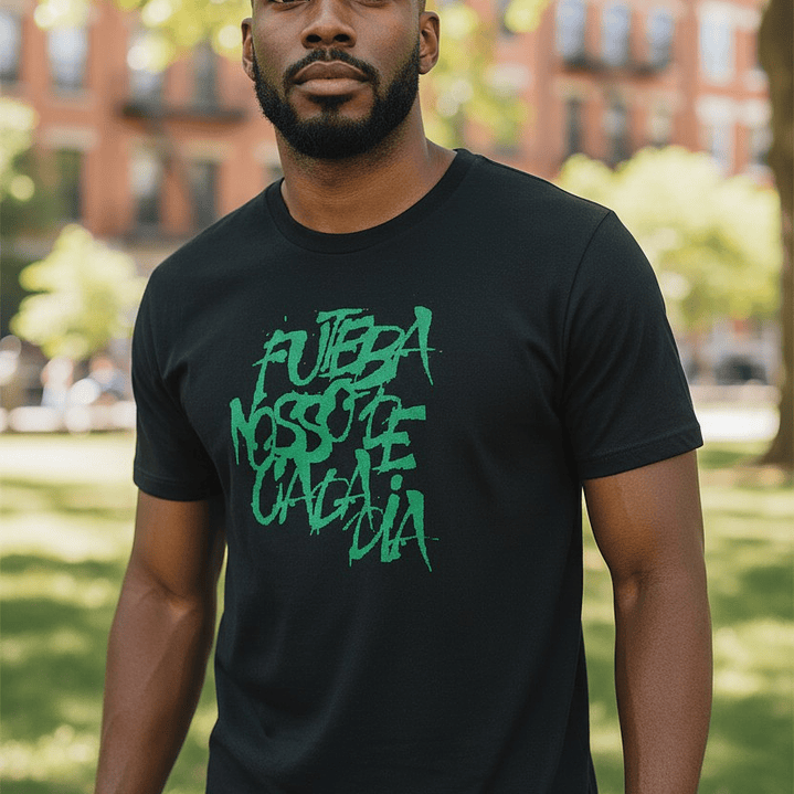 Polera Penalty Futbol Diario Negro 2