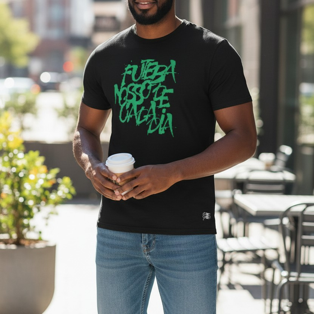 Polera Penalty Futbol Diario Negro 5