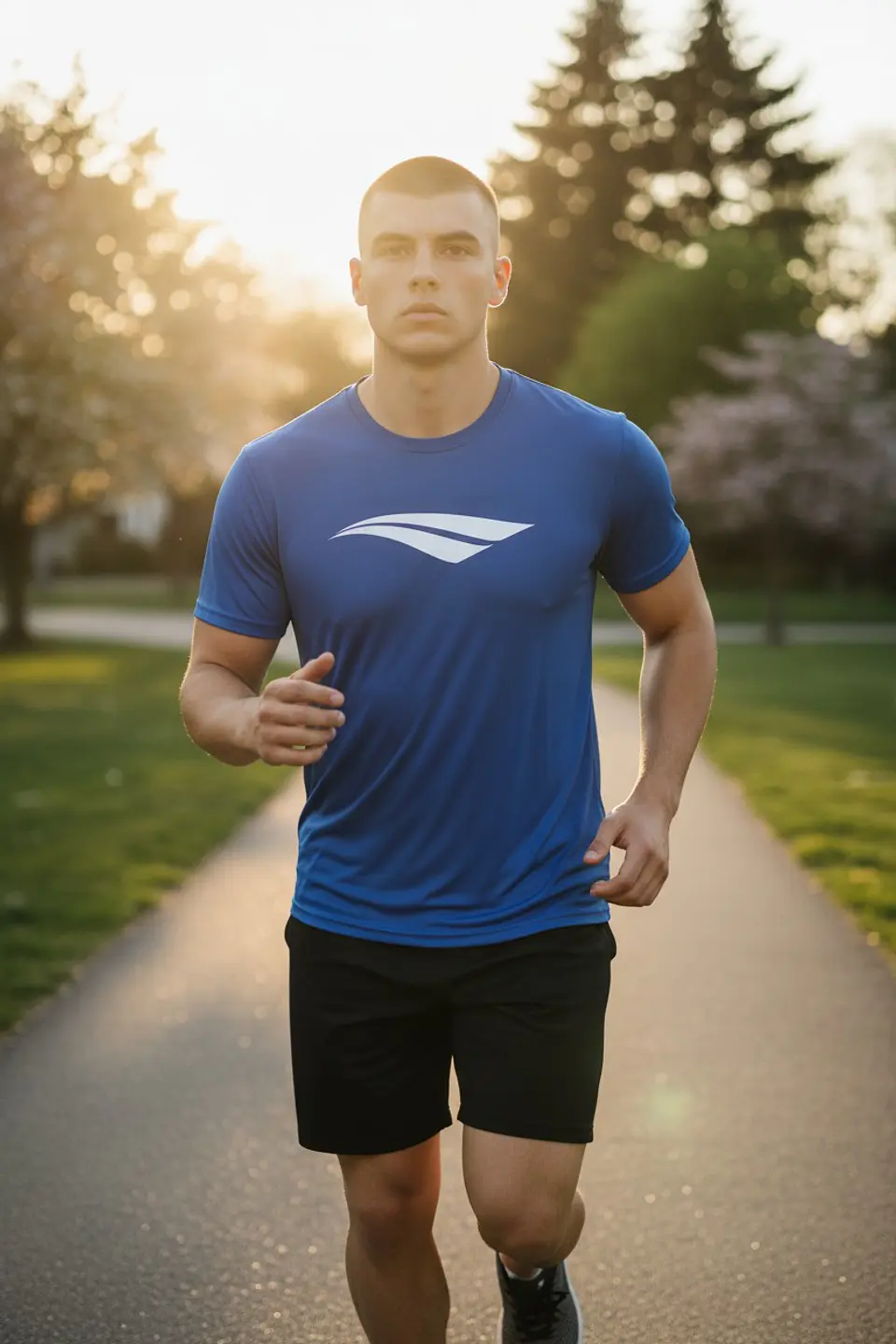 Polera Penalty Logomania Azul Rey 8