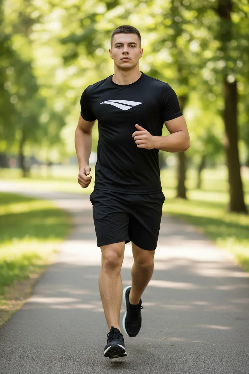 Polera Penalty Logomania Negro 5