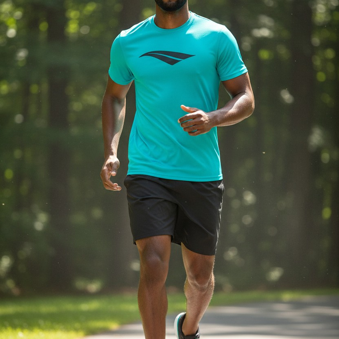 Polera Penalty Logomania Turquesa  3