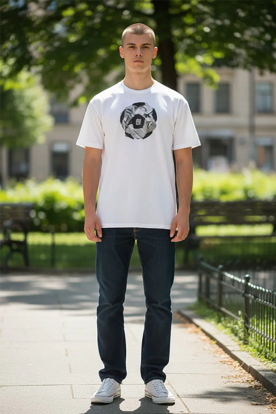 Polera Penalty Pelota Blanco 2