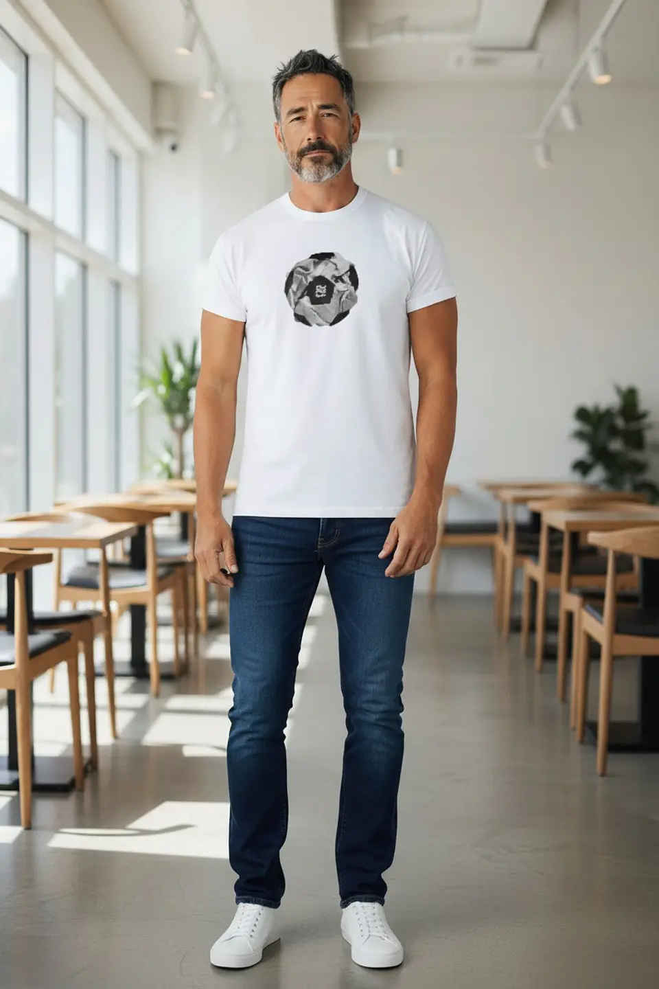 Polera Penalty Pelota Blanco 3