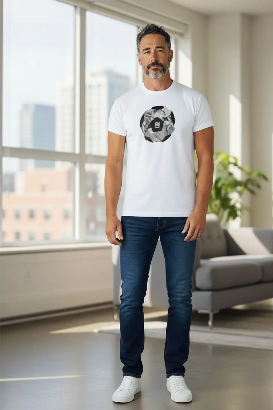 Polera Penalty Pelota Blanco 4