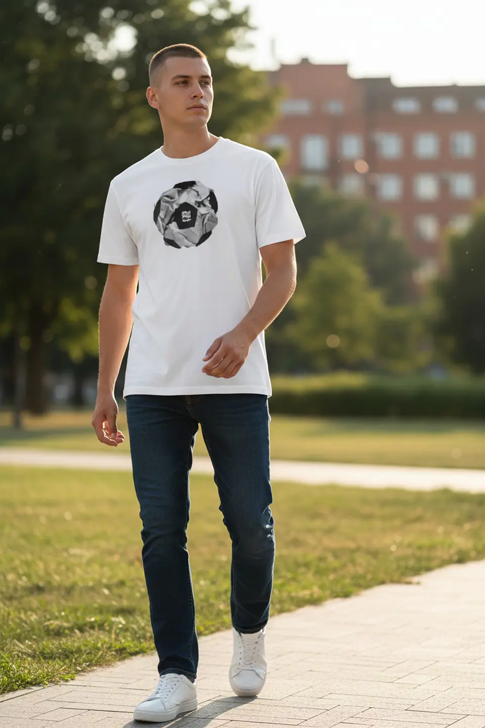 Polera Penalty Pelota Blanco 5