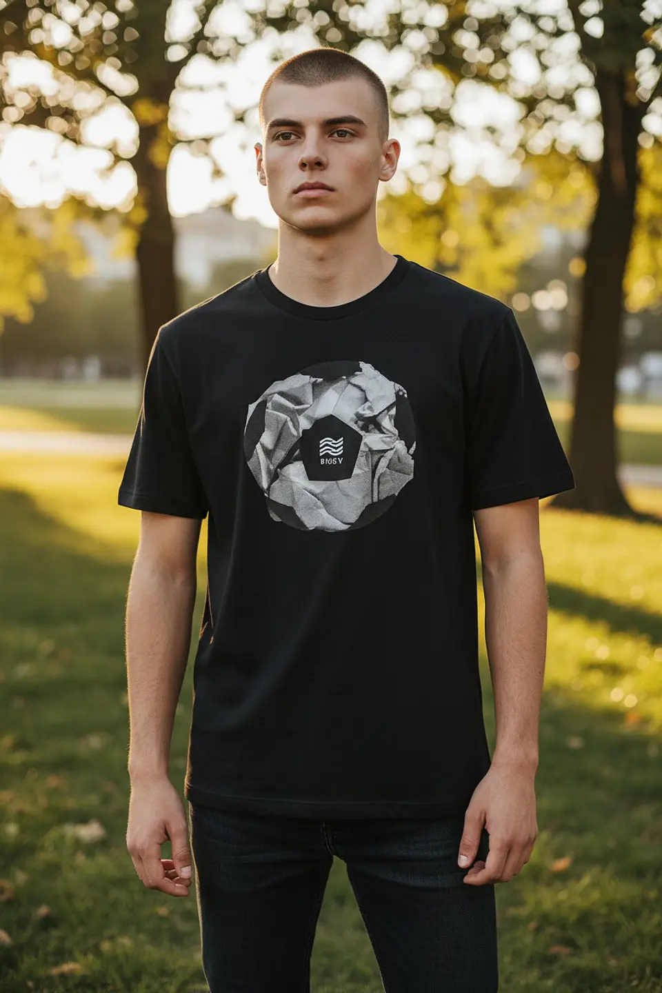Polera Penalty Pelota Negro 3