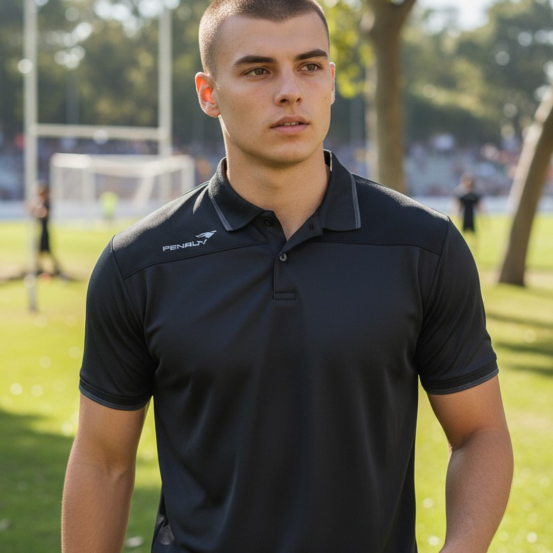 Polera Penalty Polo Br70 UV Negro 2